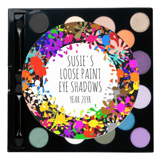 Farbige Paint Spritzer DIY Crafters Runder Aufkleber