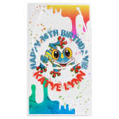 Farbige Paint Spritzer und Tropfen Niedlich Nebel Kleine Geschenktüte (Rückseite)