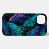 Farbige Palm-Blätter Case-Mate iPhone Hülle (Rückseite (Horizontal))