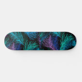 Farbige Palm-Blätter Skateboard (Horizontal)