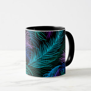 Farbige Palm-Blätter Tasse