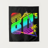 Farbige Palmen der 80er Jahre Wandteppich (Vorderseite)