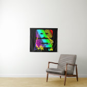 Farbige Palmen der 80er Jahre Wandteppich (Beispiel (Horizontal))