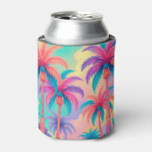 Farbige Palmen Dosenkühler (Kanne Vorderseite)