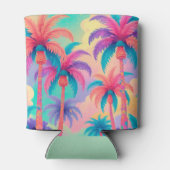 Farbige Palmen Dosenkühler (Rückseite)