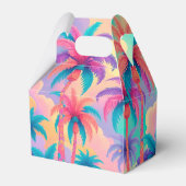 Farbige Palmen Geschenkschachtel (Rückseite)