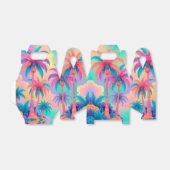 Farbige Palmen Geschenkschachtel (Ungefaltet)