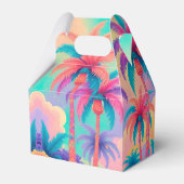Farbige Palmen Geschenkschachtel (Vorderseite)
