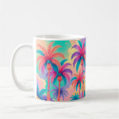 Farbige Palmen Kaffeetasse (Links)