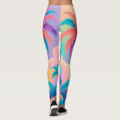 Farbige Palmen Leggings (Rückseite)