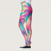 Farbige Palmen Leggings (Links)