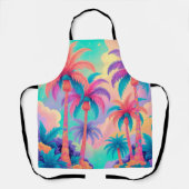 Farbige Palmen Schürze (Vorderseite)