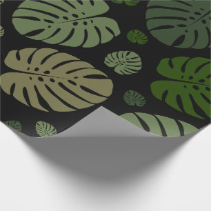 Farbige Palmwedel Geschenkpapier