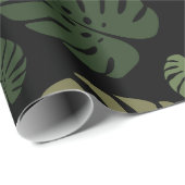 Farbige Palmwedel Geschenkpapier (Rolleneckpunkt)