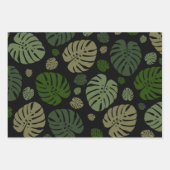 Farbige Palmwedel Geschenkpapier Set (Vorderseite)