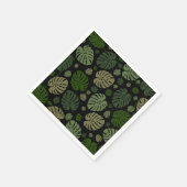 Farbige Palmwedel Serviette (Ecke)