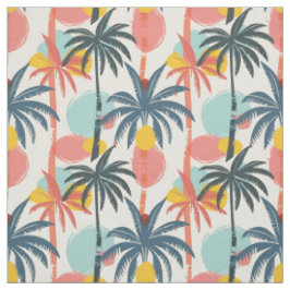 Farbige Palmwedel Stoff