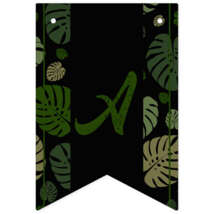 Farbige Palmwedel Wimpelkette