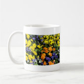 farbige Pansy-Blume Kaffeetasse (Links)