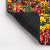 Farbige Pansy-Blume Mousepad (Ecke)