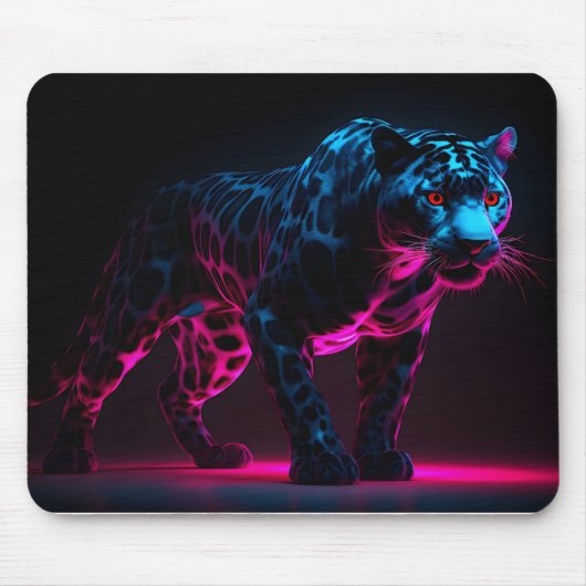 "Farbige Panther" Mousepad (Vorne)