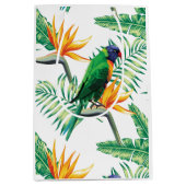 Farbige Papagei- und Blume-Muster Mittlere Geschenktüte (Vorderseite)