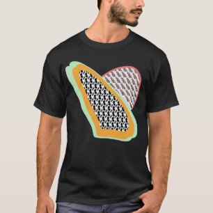Farbige Papaya und Drachenfrucht Sommer T-Shirt