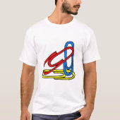 Farbige Paperclips T-Shirt (Vorderseite)