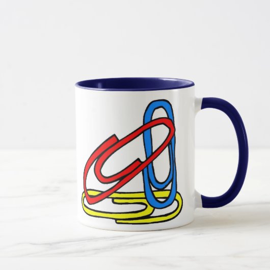 Farbige Paperclips Tasse (Rechts)