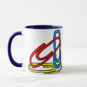 Farbige Paperclips Tasse (Links)