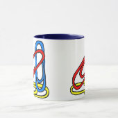 Farbige Paperclips Tasse (Zentrum)