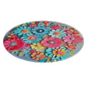 Farbige Papier Blumenkunst Schneidebrett (Ecke)