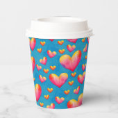 Farbige Papiergruppen für Wasserfarben Pappbecher (Rückseite)