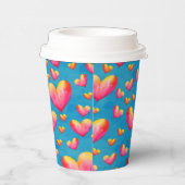 Farbige Papiergruppen für Wasserfarben Pappbecher (Rechts)