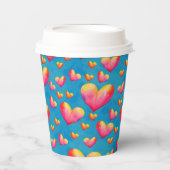 Farbige Papiergruppen für Wasserfarben Pappbecher (Vorderseite)