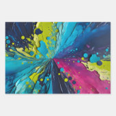 Farbige Papierhandtafelblätter Geschenkpapier Set (Vorderseite 3)