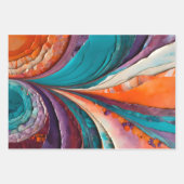 Farbige Papierhandtafelblätter Geschenkpapier Set (Vorderseite 3)