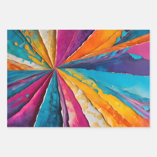 Farbige Papierhandtafelblätter Geschenkpapier Set (Vorderseite 2)