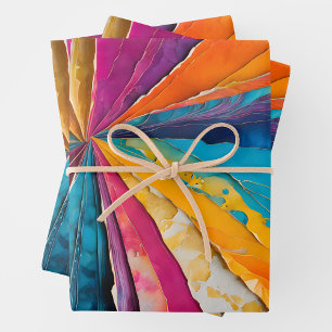 Farbige Papierhandtafelblätter Geschenkpapier Set