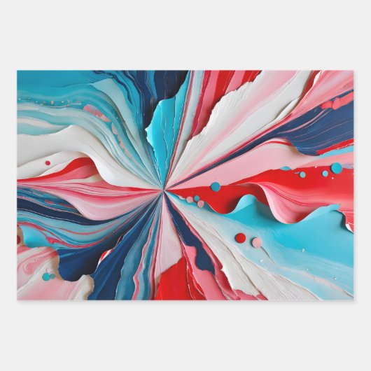 Farbige Papierhandtafelblätter Geschenkpapier Set (Vorderseite)