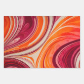 Farbige Papierhandtücher aus Marmor Geschenkpapier Set (Vorderseite 3)