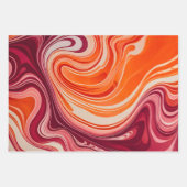 Farbige Papierhandtücher aus Marmor Geschenkpapier Set (Vorderseite 2)