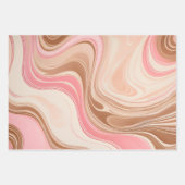 Farbige Papierhandtücher aus Marmor Geschenkpapier Set (Vorderseite)