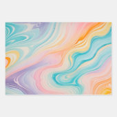 Farbige Papierhandtücher aus Marmor Geschenkpapier Set (Vorderseite 2)