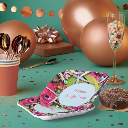 Farbige Papierplatte aus Party Pappteller (Multi)