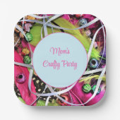 Farbige Papierplatte aus Party Pappteller (Vorderseite)