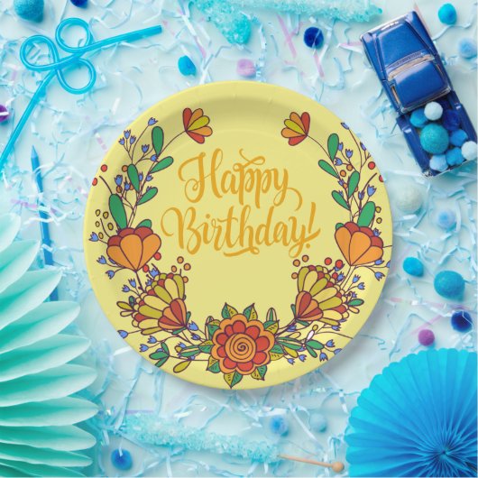 Farbige Papierplatte Pappteller (Party)