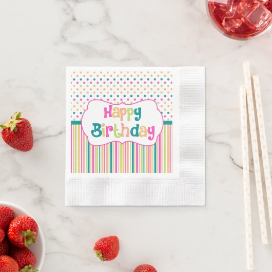 Farbige Papierservietten (Beispiel)