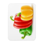 Farbige Paprikaschoten Magnet (Vertikal)