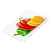 Farbige Paprikaschoten Magnet (Linke Seite)
